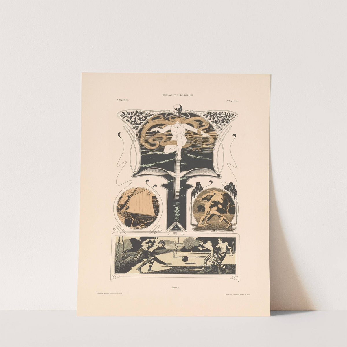 Allegorien, neue Folge Pl.104 (1900) by Martin Gerlach
