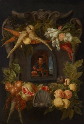 Allegories of the Four Seasons surrounded by garlands of seasonal flowers and fruits 1 — size preview