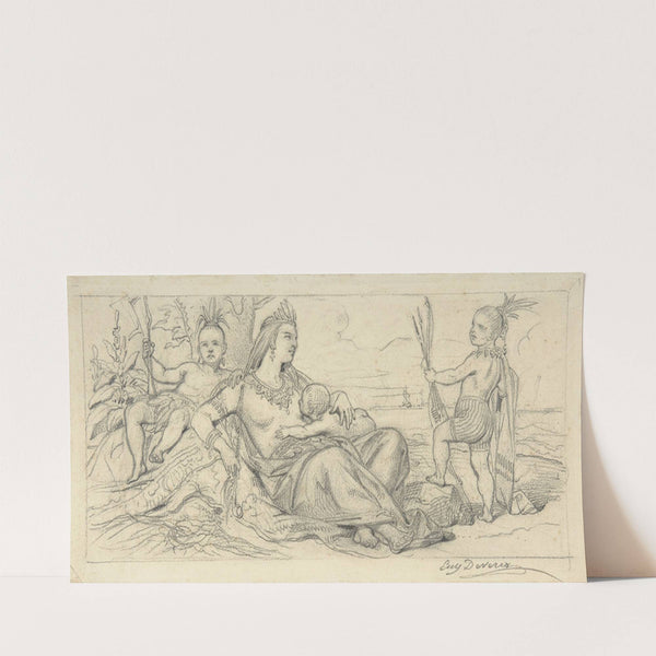 Allegory of America (mid-19th century) by Eugène Devéria