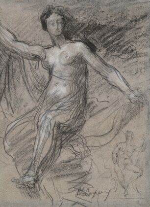 Allegory of France (La France sous les traits d’une nymph), study for France Enlightening the World and Protecting Agriculture and Science
