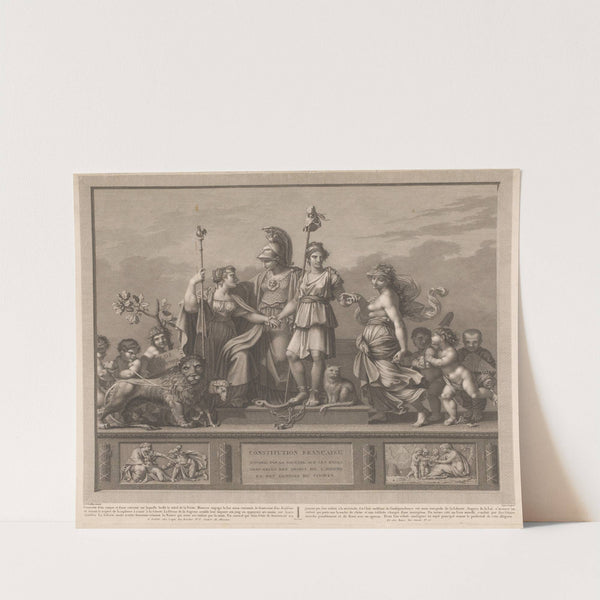 Allegory of the French Constitution (1792-1799) by Jacques Louis Copia