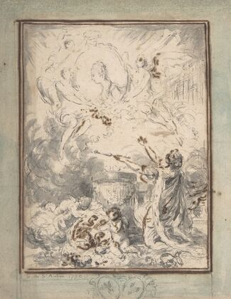Allegory on the Marriage of the Dauphin and Marie-Antoinette in 1770 (1770)