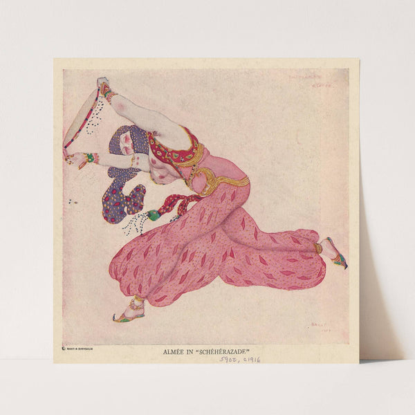 Almée in ‘Schéhérazade’ (1910 - 1916) by Léon Bakst