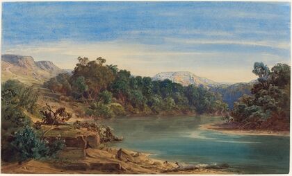 Along the Jordan River (recto)