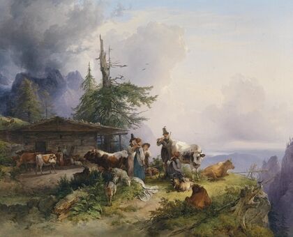 Alpenwirtschaft am Untersberg (1835)