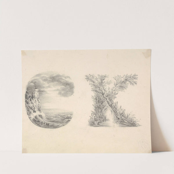 Alphabet Book Design (Letters C and K) by Miss L. E. M. Jones