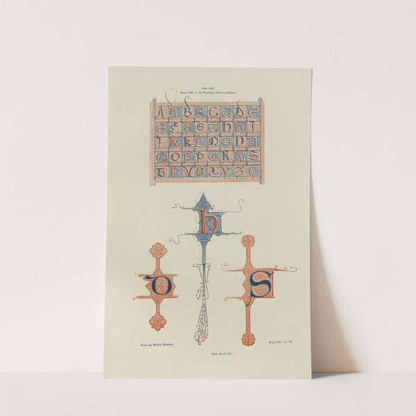 Alphabets: numerals, and devices of the middle ages Pl.08 by Henry Shaw