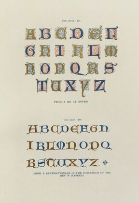 Alphabets:numerals, and devices of the middle ages Pl.24