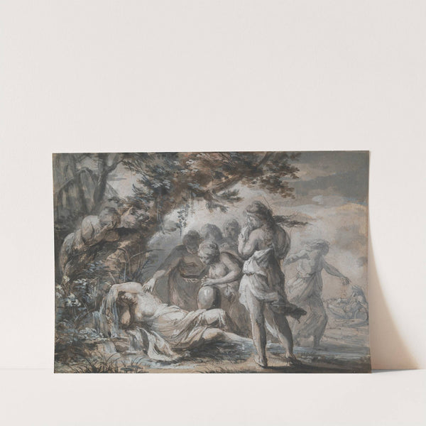 Alpheus and Arethusa by Jacques Antoine Marie Le Moine