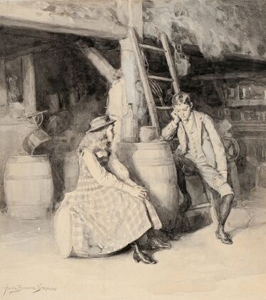 Alphonse and Cherry in the Barn
