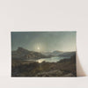 Alpine Lake by August Schaeffer von Wienwald