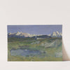 Alpine Landscape at Sunset by Giovanni Segantini