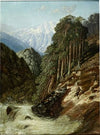 Alpine Landscape with Beck (after 1870)