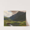 Alpine Landscape With Cows And Goats by Albert de Meuron
