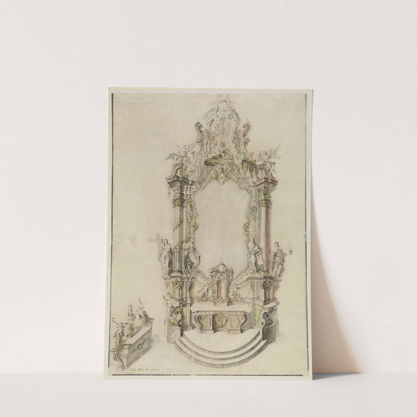 Alternativentwurf für einen Marienaltar by Franz Anton Dirr