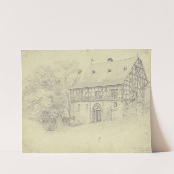 Altes Rathaus in Groß Linden bei Gießen by Jakob Fürchtegott Dielmann