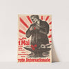 Am 1. Mai ruht jede Arbeit. Wir demonstrieren für die rote Internationale (1920) by Carl Scherer