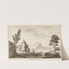 Am Bielersee [Landschaft mit Turm] by Johann Ludwig Aberli