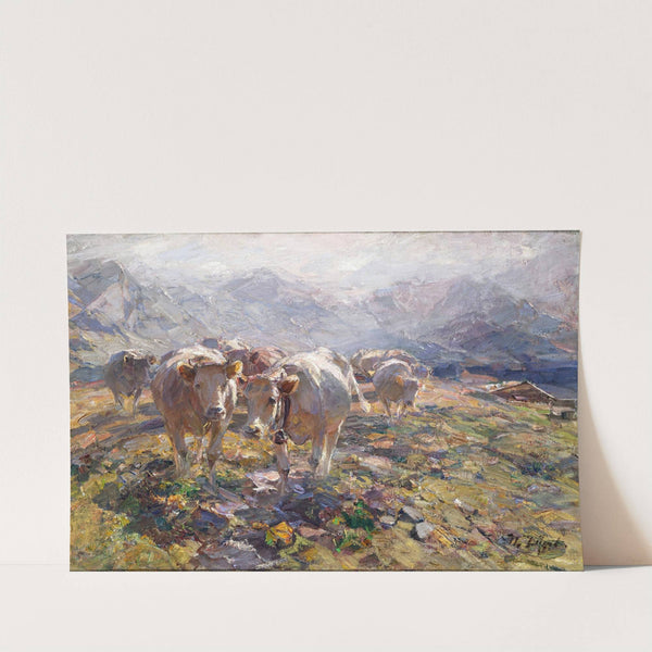 Am Morgen auf der Alm, Steiermark (1908) by Heinrich Von Zügel