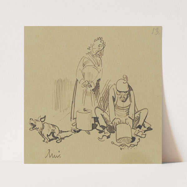 Am schlimmsten aber – oh! oh! oh! –; Erging es dem guten Fidelio (1871) by Wilhelm Busch