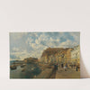 Am Strand von Santa Lucia in Neapel by Rudolf von Alt