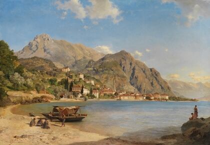 Am Ufer des Comer Sees (Menaggio) (1858)