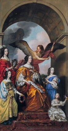 Amalia and her Daughters watching the Triumph of Frederik Hendrik (1650)