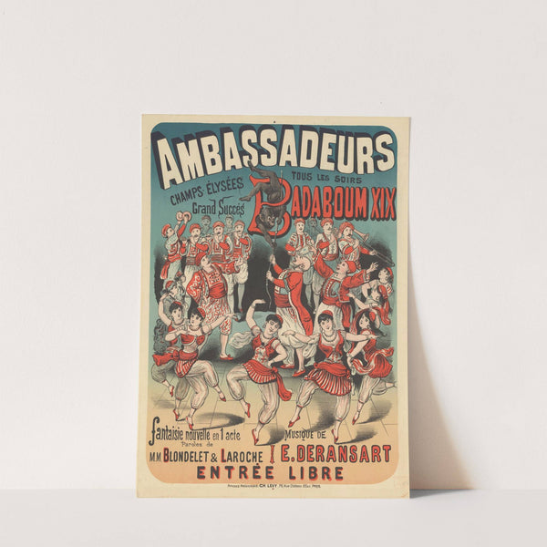 Ambassadeurs… Badaboum XIX (1883) by Imp. Charles Lévy