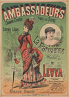 Ambassadeurs, Champs-Elysées… Tous les soirs. La Parisienne chantée par Me Levya (1886)