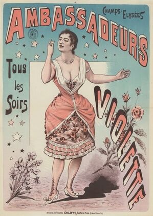 Ambassadeurs, Champs-Élysées. Violette. Tous les soirs (1890)