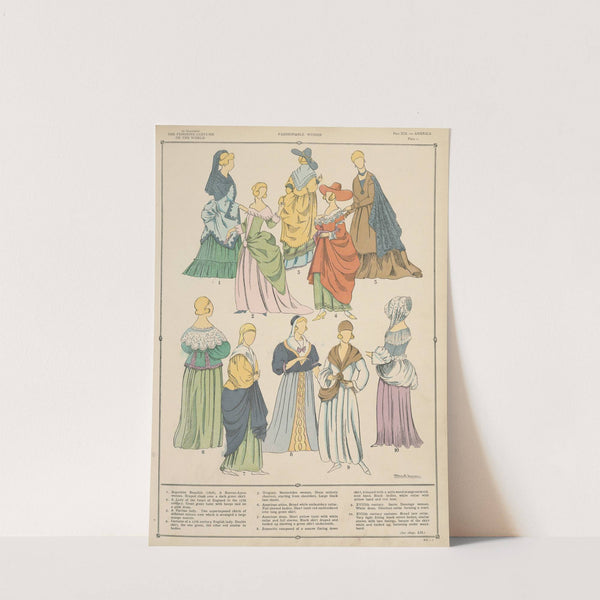 America - Fashionable ladies by Paul Louis de Giafferri