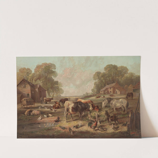 American farm life (1868) by Currier & Ives.