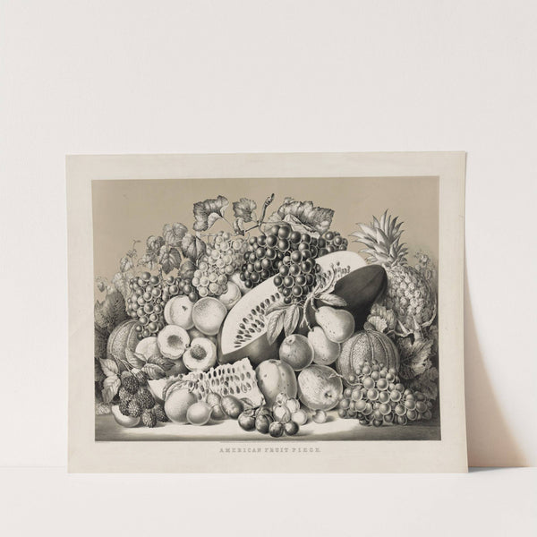 American fruit piece (1859) by Currier & Ives.