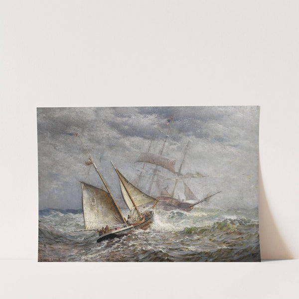 American Ships Meet at Sea by James Gale Tyler