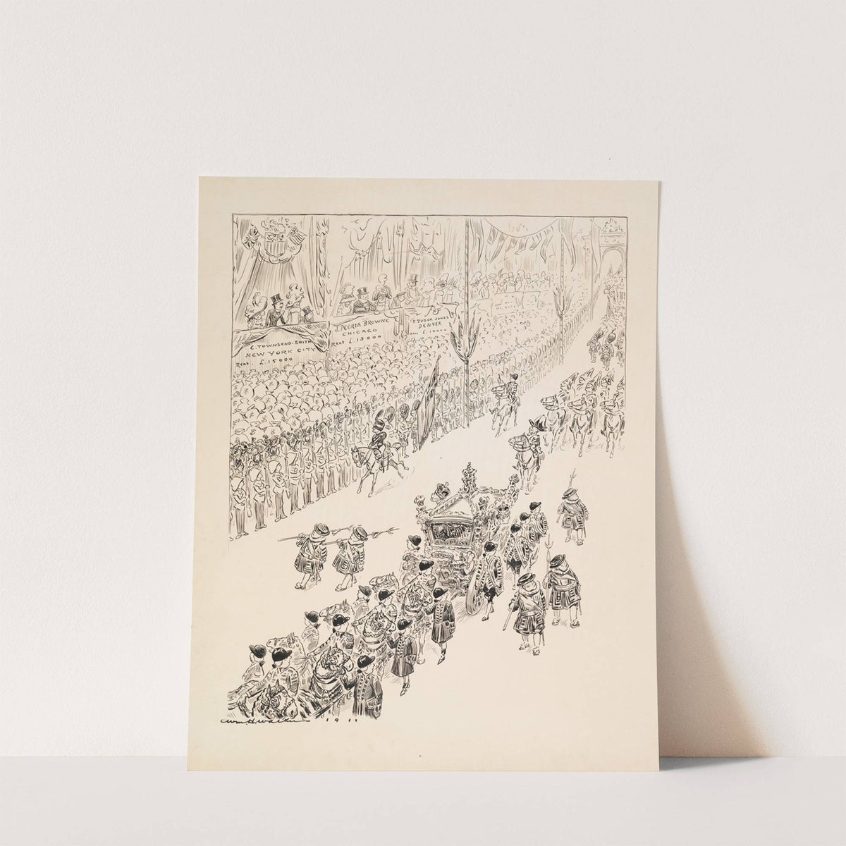 Americans along the line of march attracted considerable attention (1911) by William Henry Walker