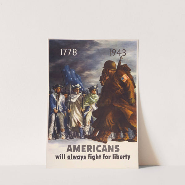 Americans will always fight for liberty by Bernard Perlin