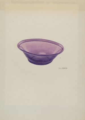 Amethyst Glass Bowl