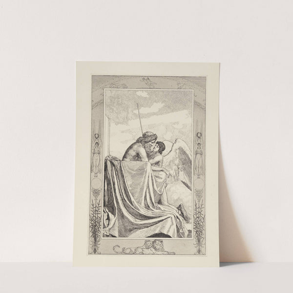 Amor bei Jupiter (Amor und Psyche, Opus V, Blatt 42) (1880) by Max Klinger