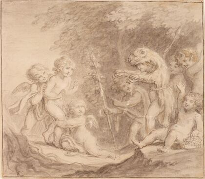 Amorini Playing in a Woodland Setting — size preview