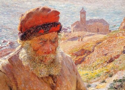 Ampelio, old fisherman of Bordighera