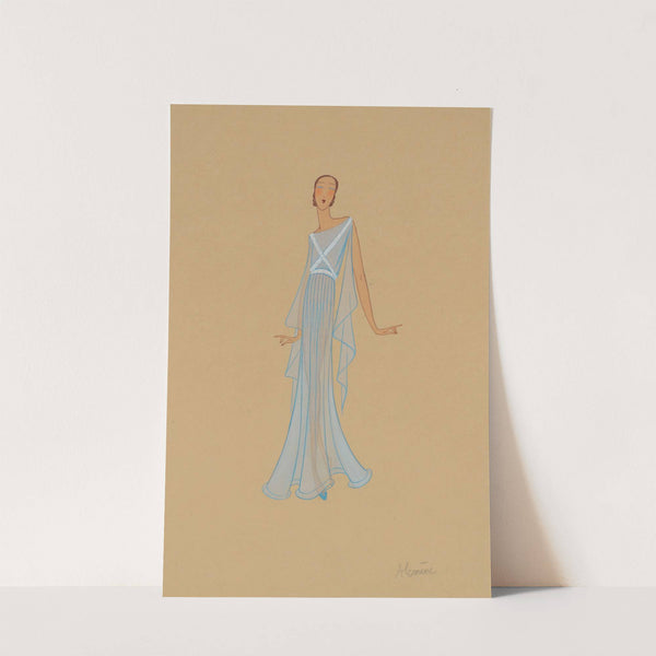Amphitryon 38 – Alcmène, robe bleu clair (1929) by Jeanne Lanvin