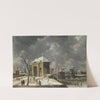 Amsterdam, A View Of The Heiligewegspoort From The North-West, With Skaters On A Frozen Canal by Jan Abrahamsz Beerstraaten