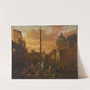 Amsterdam View Of A Roman Market by Hendrick Mommers