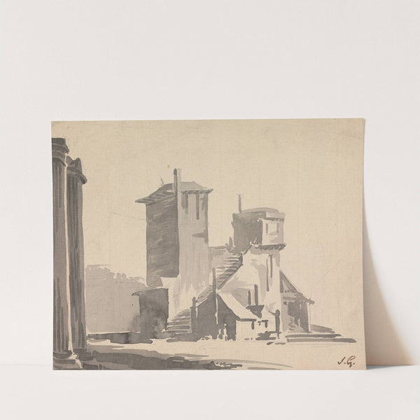 An Abbey by Sawrey Gilpin