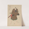 An Actor Dressed as a Samurai in Brown Robe by Toyokuni Utagawa