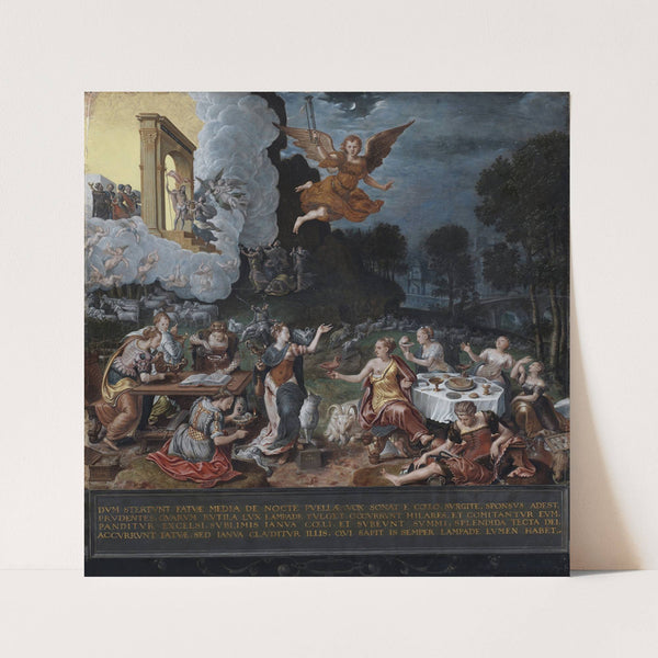 An Allegory of the Wise and the Foolish Virgins by Hans Eworth