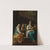 An allegory of Winter, with a young woman spinning in an interior, and an old woman and children warming themselves over a brazier by Giuseppe Gambarini