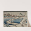 An Ancient Picture of the Boat Bridge at Sano in Kozuke Province from the series Curious Views of Famous Bridges in the Provinces by Katsushika Hokusai