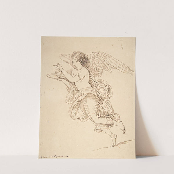 An Angel Holding a Carafe on a Plate by David Humbert de Superville