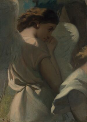 An Angel Praying in the Garden of Olives